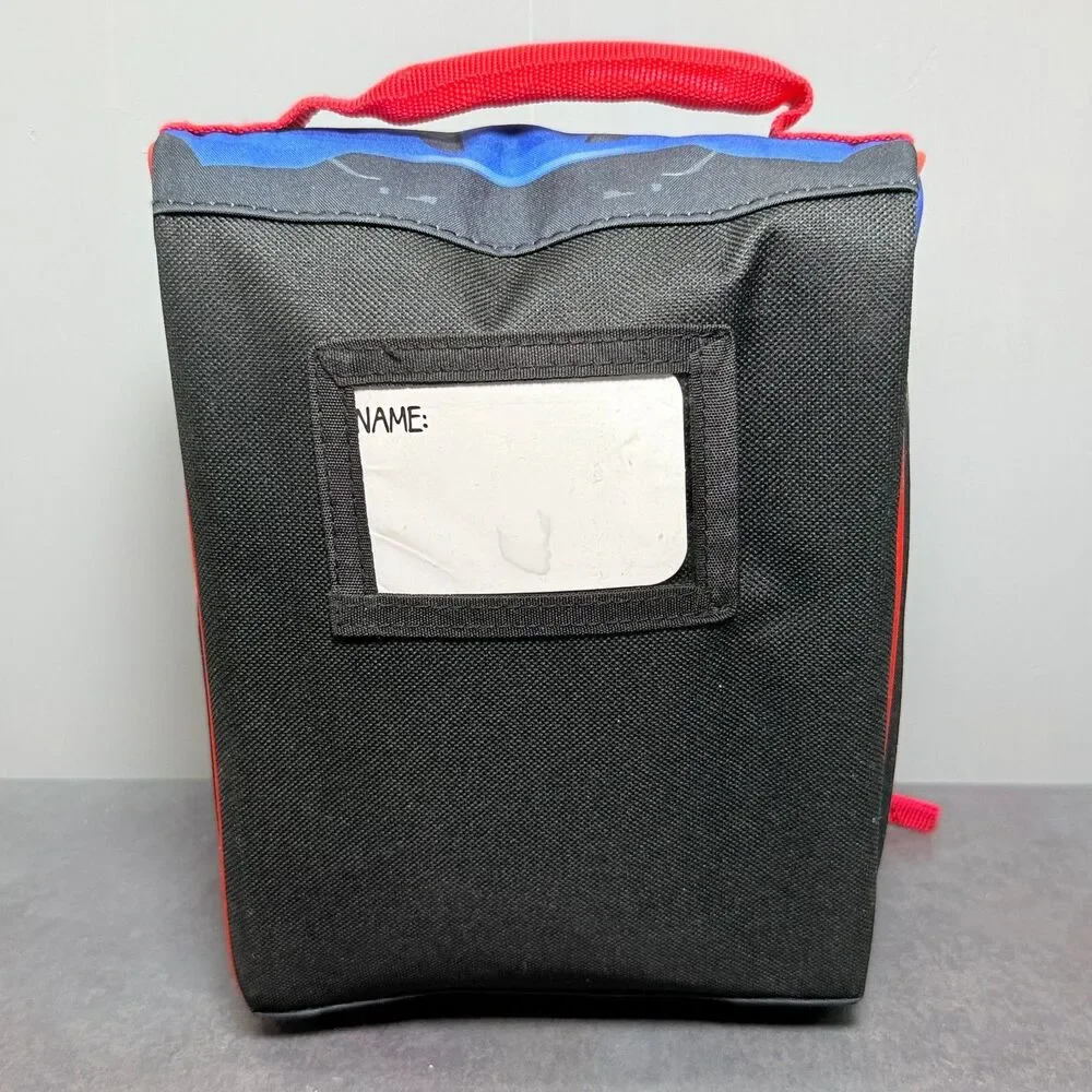 Hot Wheels Race Car Insulated Lunch Bag Blue Red 3D Pop Up #25